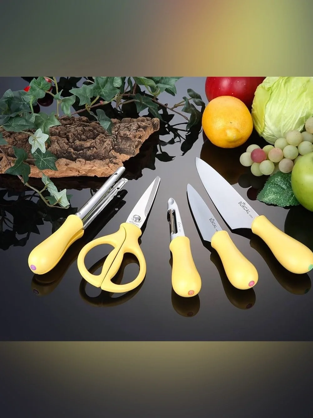5pc Kitchen Knife & Utensil Set